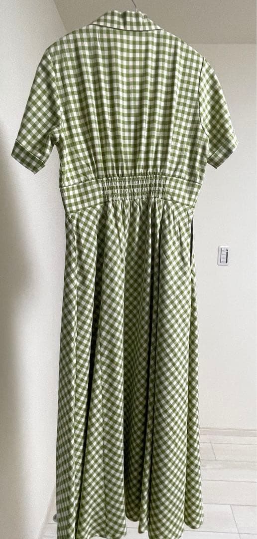 レトロギンガム開衿ワンピース/an another angelus