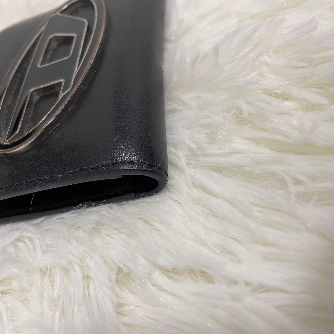 DIESEL　ディーゼル　Dロゴ　コンパクトウォレット　レザー　ジップ