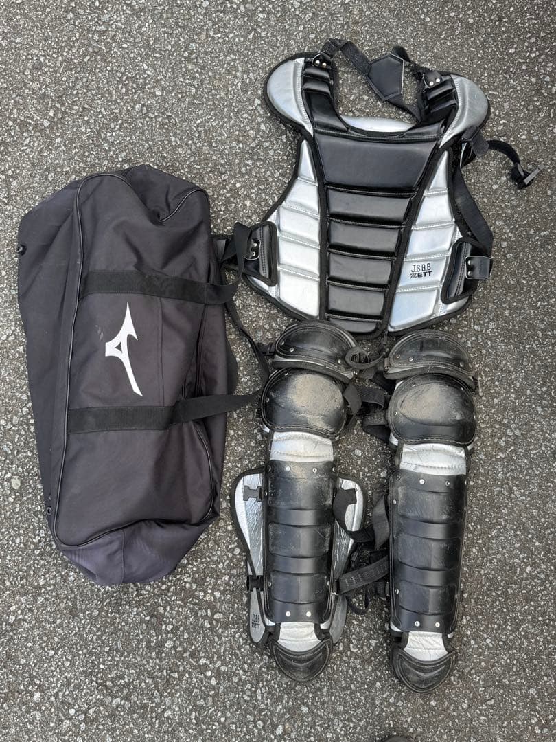 ZETT 軟式キャッチャー防具　大人用　ケース付き