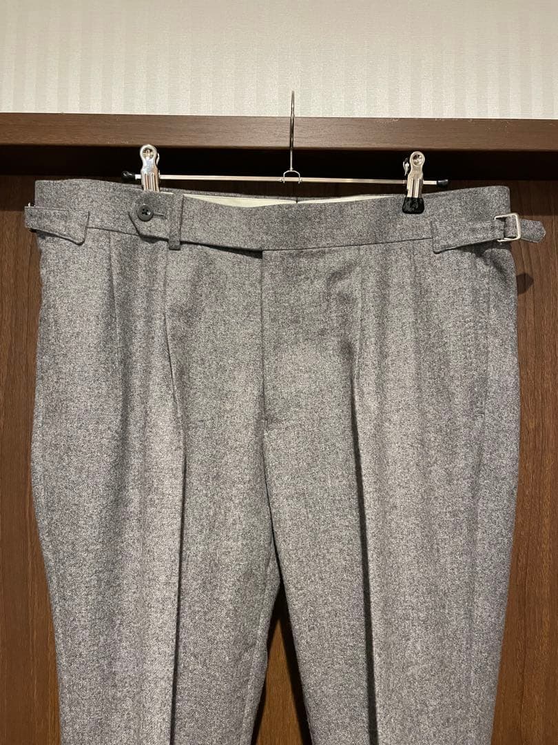 サイズ50 リングヂャケット　フランネル　スラックス　サイドアジャスター