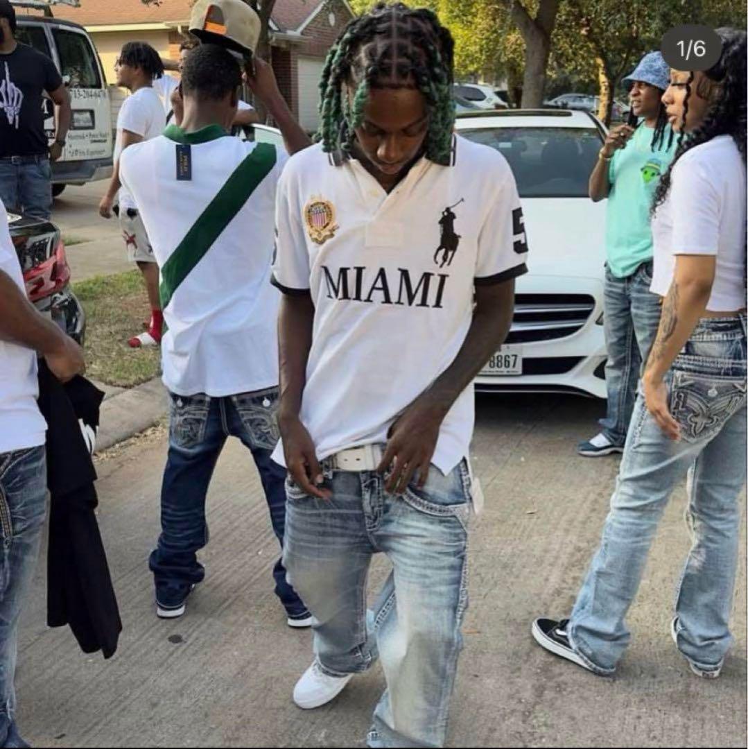 US drip Ralph Lauren ビッグポニーポロシャツ MIAMI