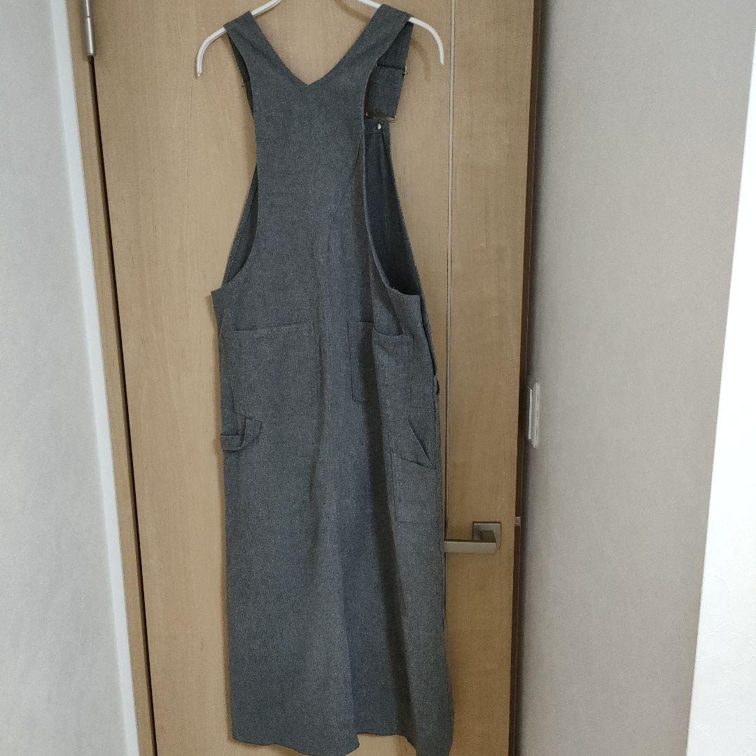 UNION LAUNCH グレー ロングサロペット