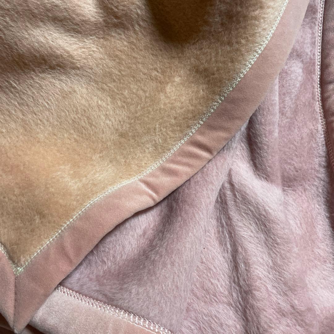 西川 ウール毛布　カシミヤ入り　毛　100%