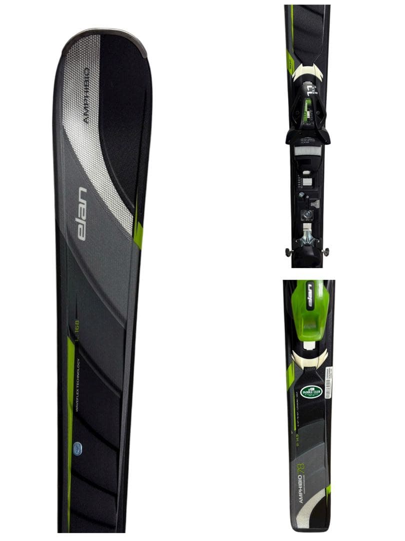 ・elan エラン Amphibio78 168cm スキー板