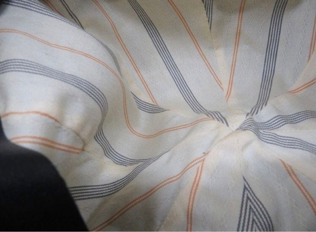 リアルマッコイズ　ストライプキャスケット　グレー　サイズ7-1/2（Lサイズ）