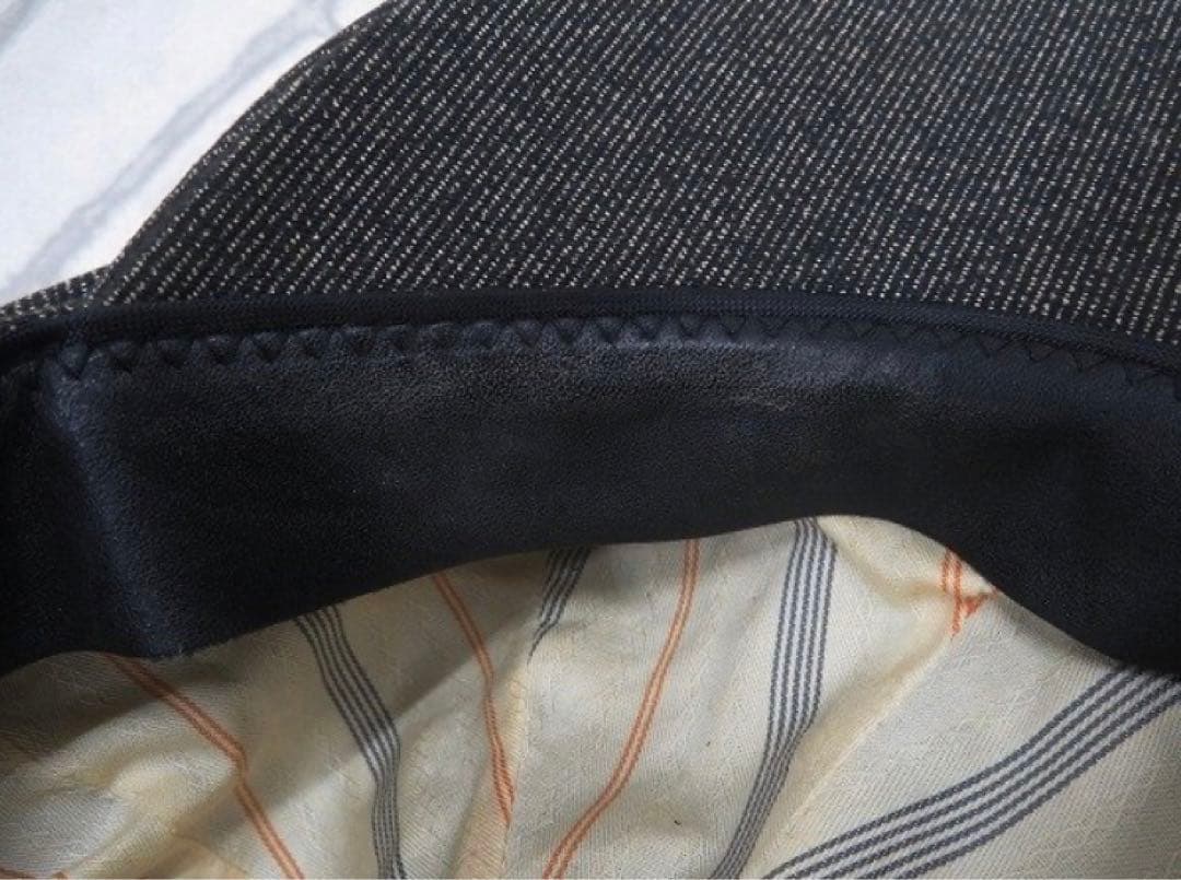 リアルマッコイズ　ストライプキャスケット　グレー　サイズ7-1/2（Lサイズ）