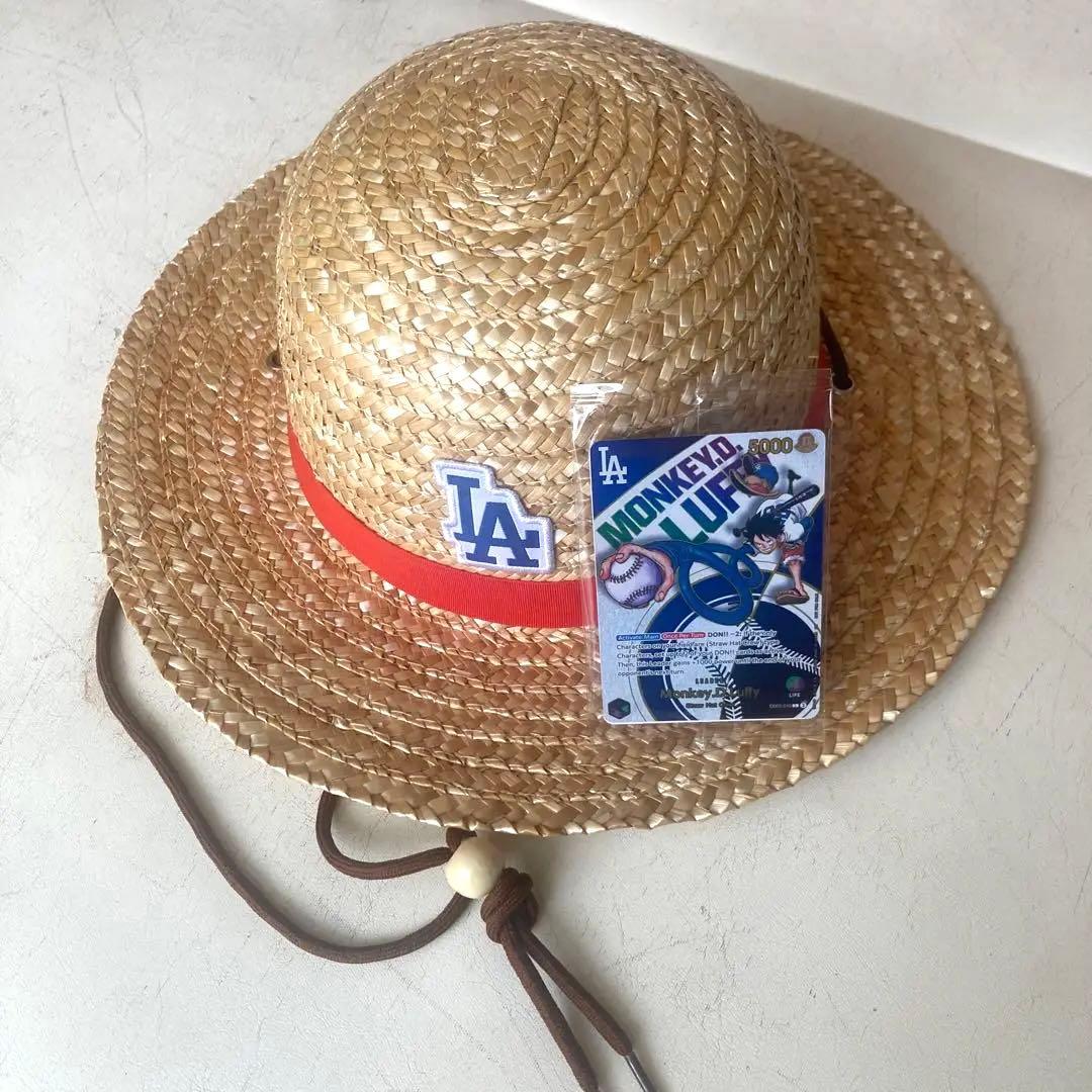LA ドジャース　ワンピース　コラボ　麦わら帽子&カード　セット