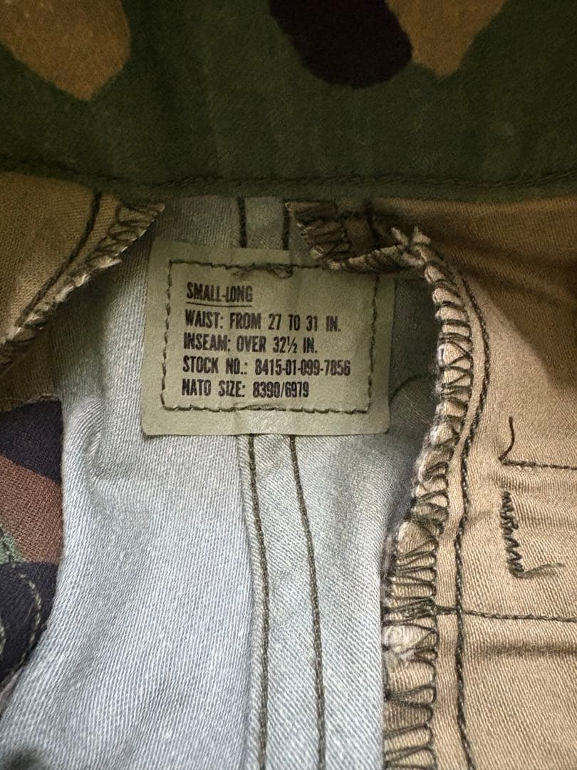80s 90s US ARMY M65 ウッドランド カモ 迷彩 カーゴ パンツ