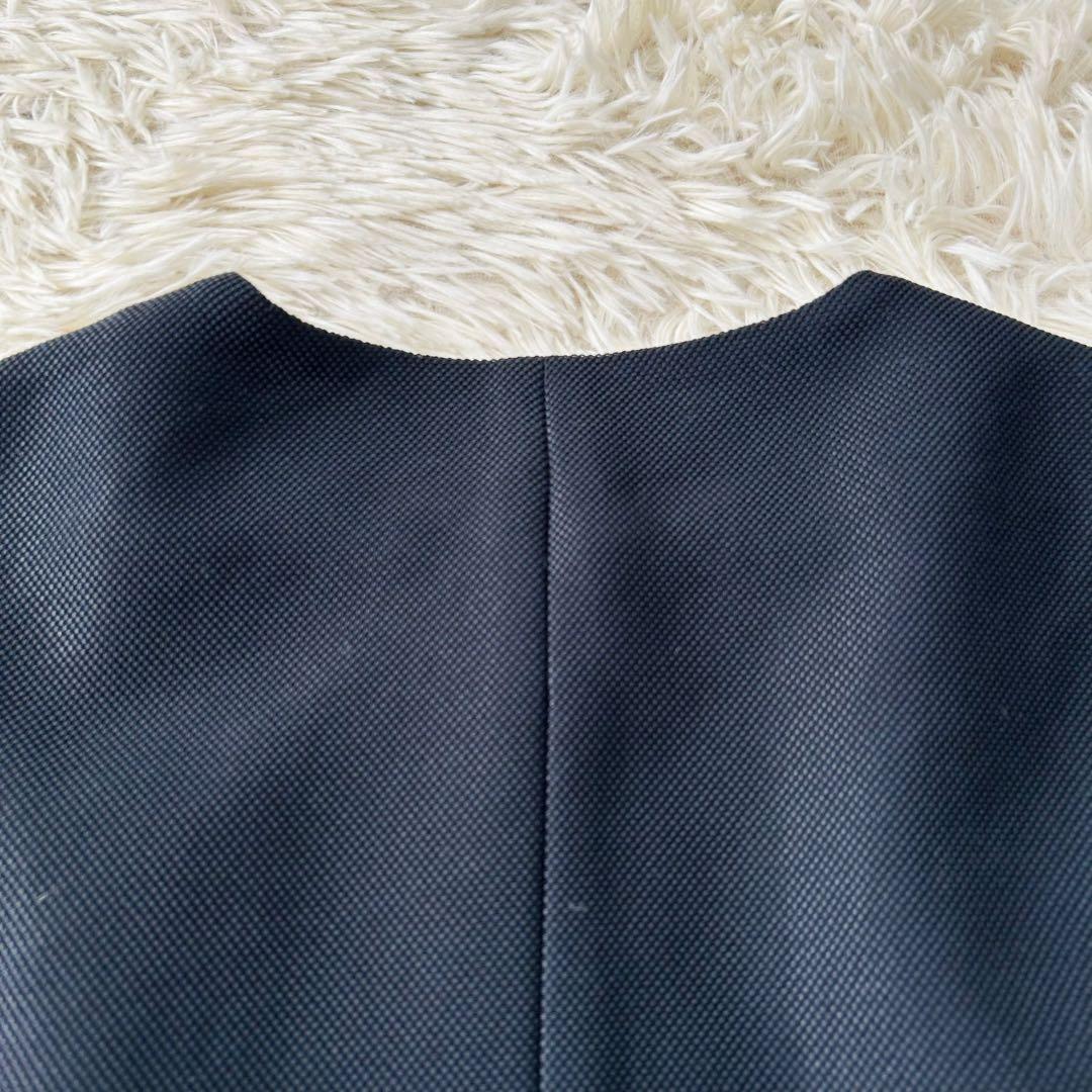 未使用品 エムズグレイシー ノーカラージャケット ダブルジップ ビジュー 40