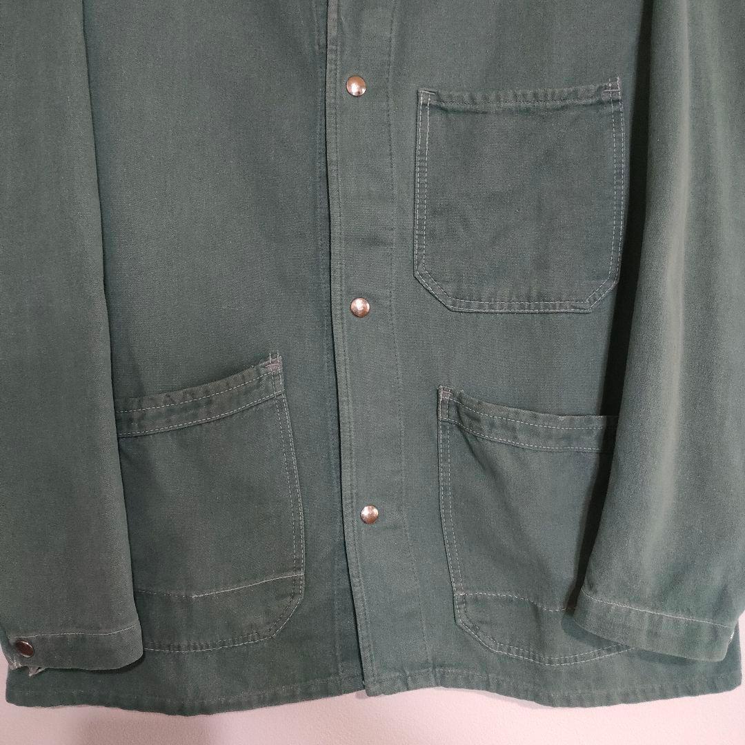 ジャケット・アウター 70s Switzerland green denim work jacket