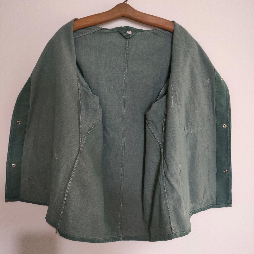 ジャケット・アウター 70s Switzerland green denim work jacket