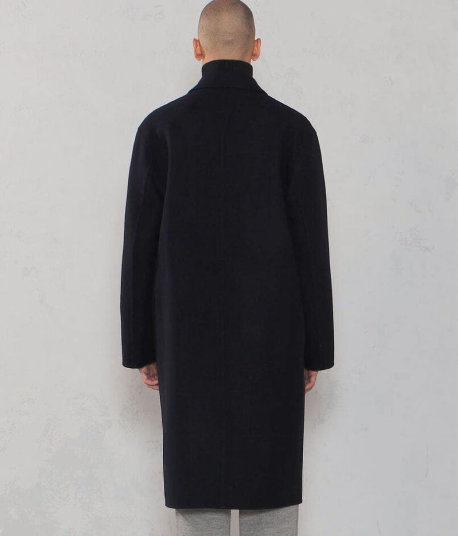 トゥモローランド　ギャルリーヴィー　メルトン　ネイビー　ウール　カシミヤ　コート