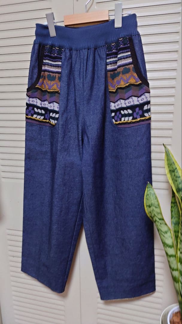 ❤新品　エムアンドキョウコ　素敵なポケット付きパンツ❤