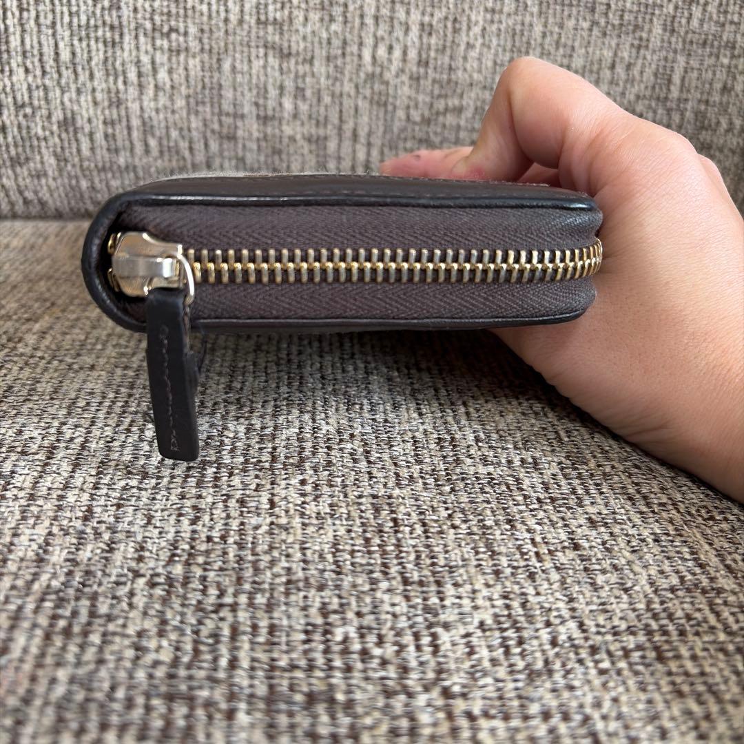 GUCCI インターロッキング　GG柄　キャンバス　長財布 ブラウン