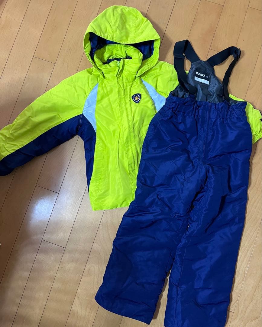 IGNIO スキー スノボ ウェア 上下 140 ゴーグルセット