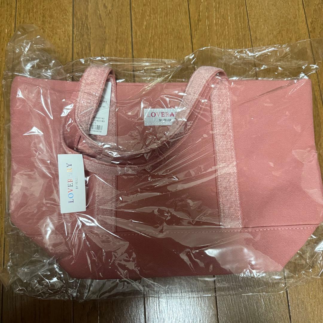 フェイラー　オールドテディガールワッペントートバッグ(小) ピンク