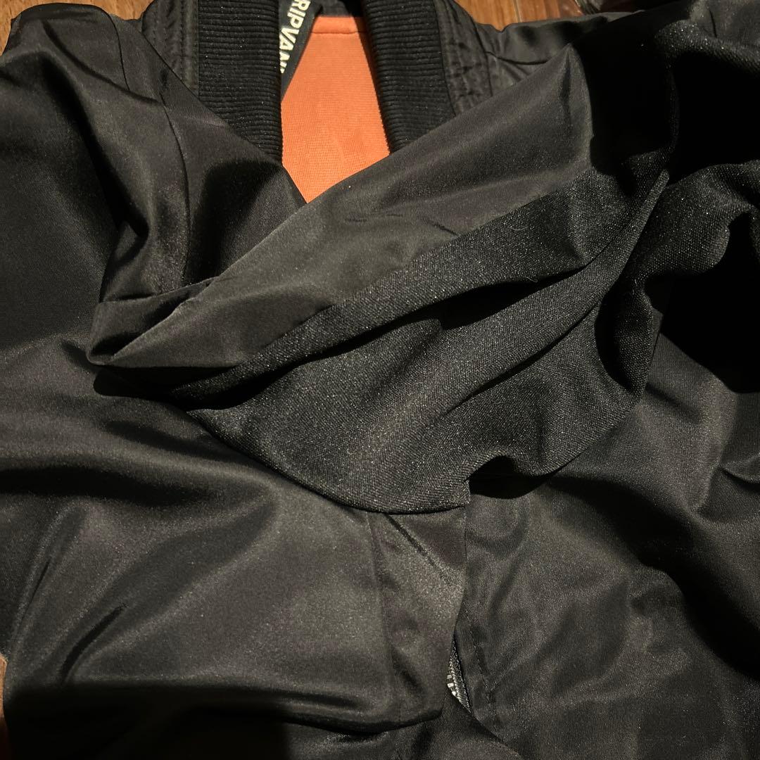 美品 RIPVANWINKLE MA-1 フライトジャケット　ブラック