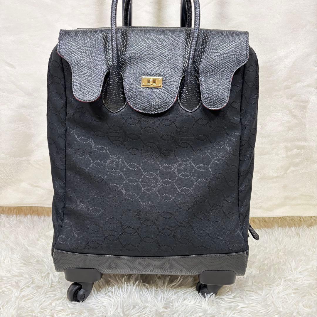 マダムヒロコ　キャリーケース　バッグ　黒　車輪