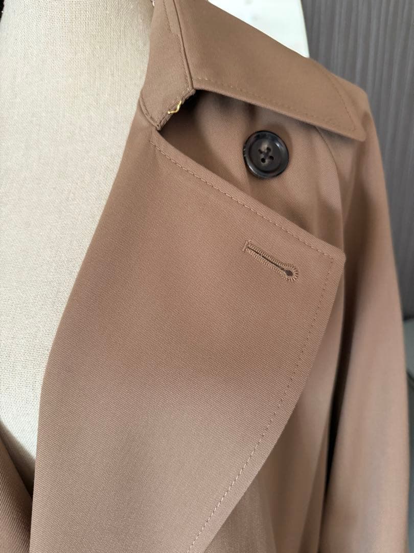 ドゥーズィエムクラス　ウールギャバトレンチコート