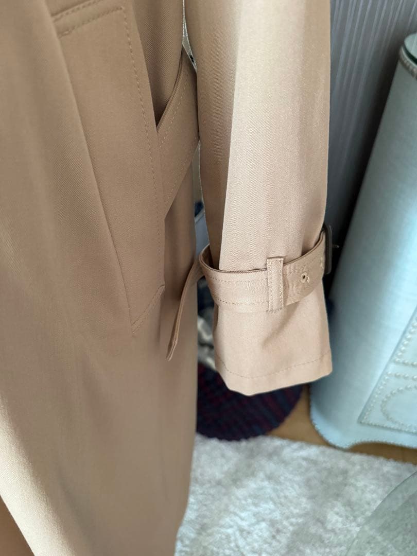 ドゥーズィエムクラス　ウールギャバトレンチコート