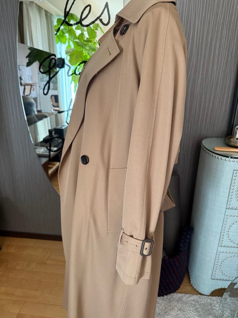 ドゥーズィエムクラス　ウールギャバトレンチコート