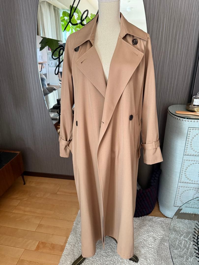 ドゥーズィエムクラス　ウールギャバトレンチコート