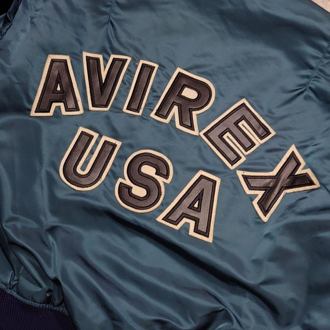 AVIREX アヴィレックス MA-1USA製 コマーシャルロゴ M
