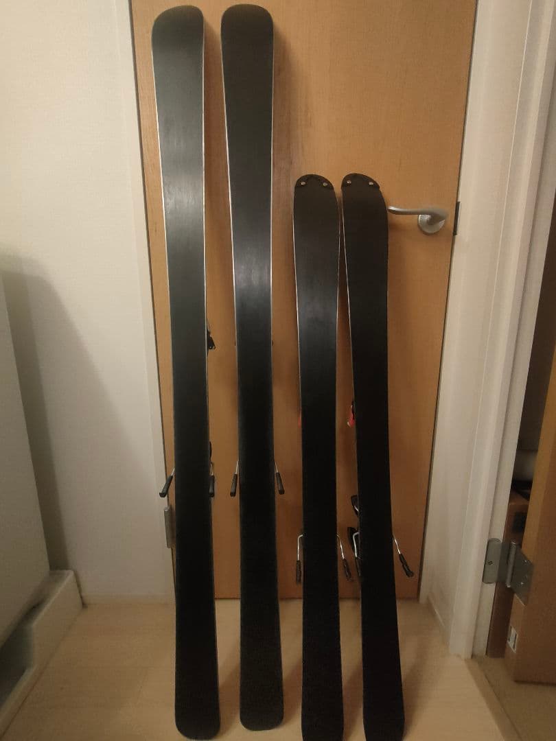 子供用2人分スキーセット、スキーブーツとバッグ計13点セット