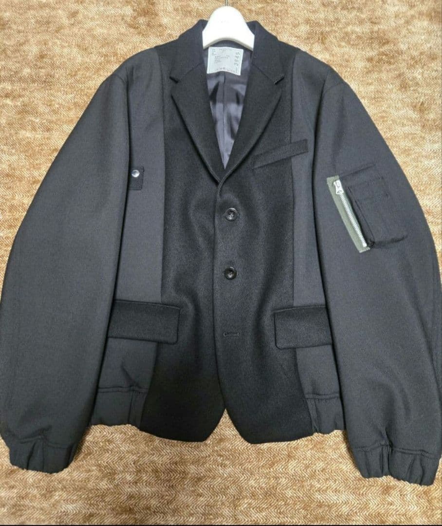 sacai wool melton jacket 25aw サイズ2