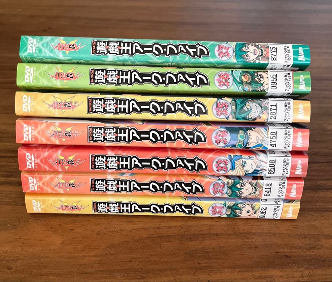 【ジャケットなし】遊☆戯☆王 ARC-Ⅴ DVD 全37巻　遊戯王アークファイブ