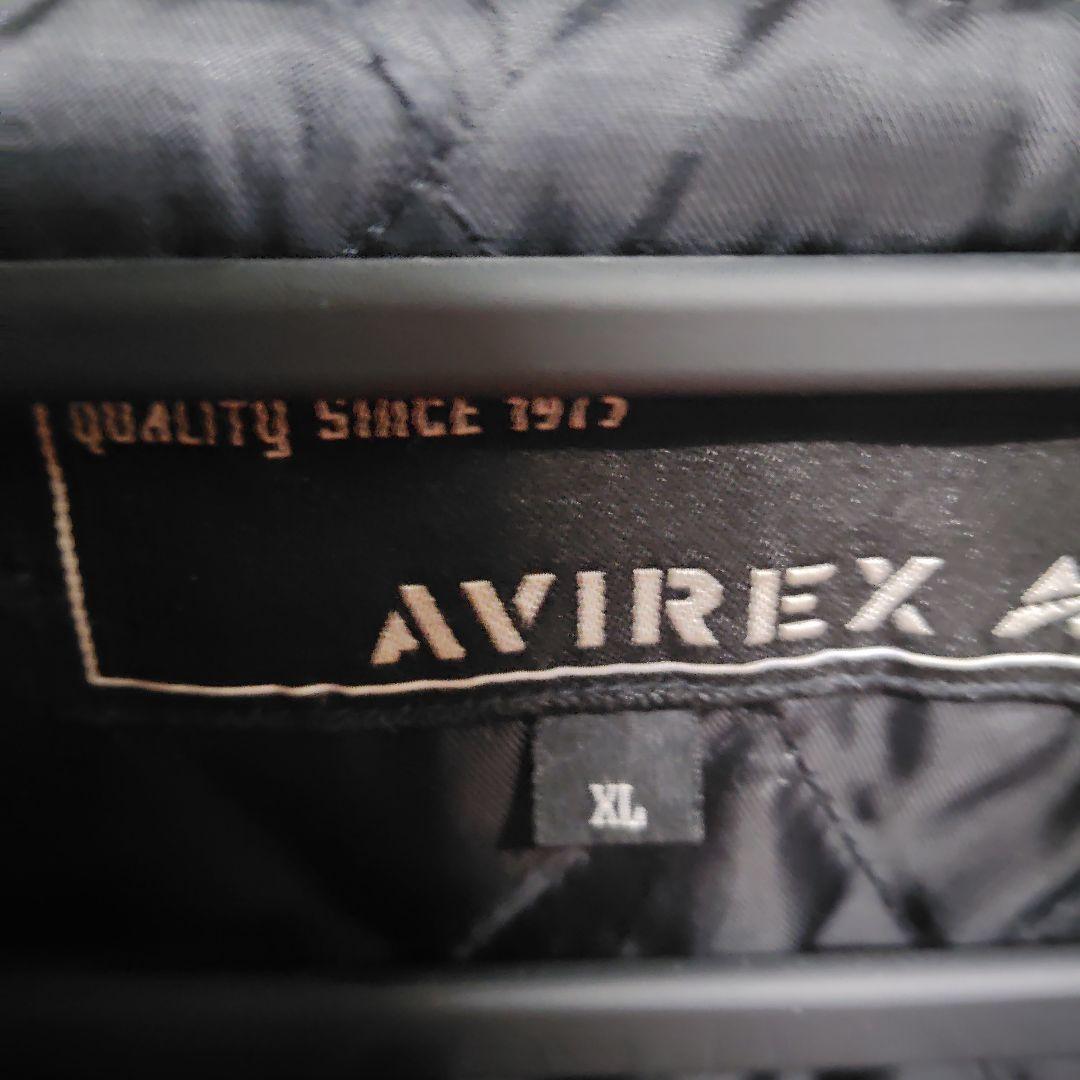 AVIREX スタジャン XL ブラック/アイボリー
