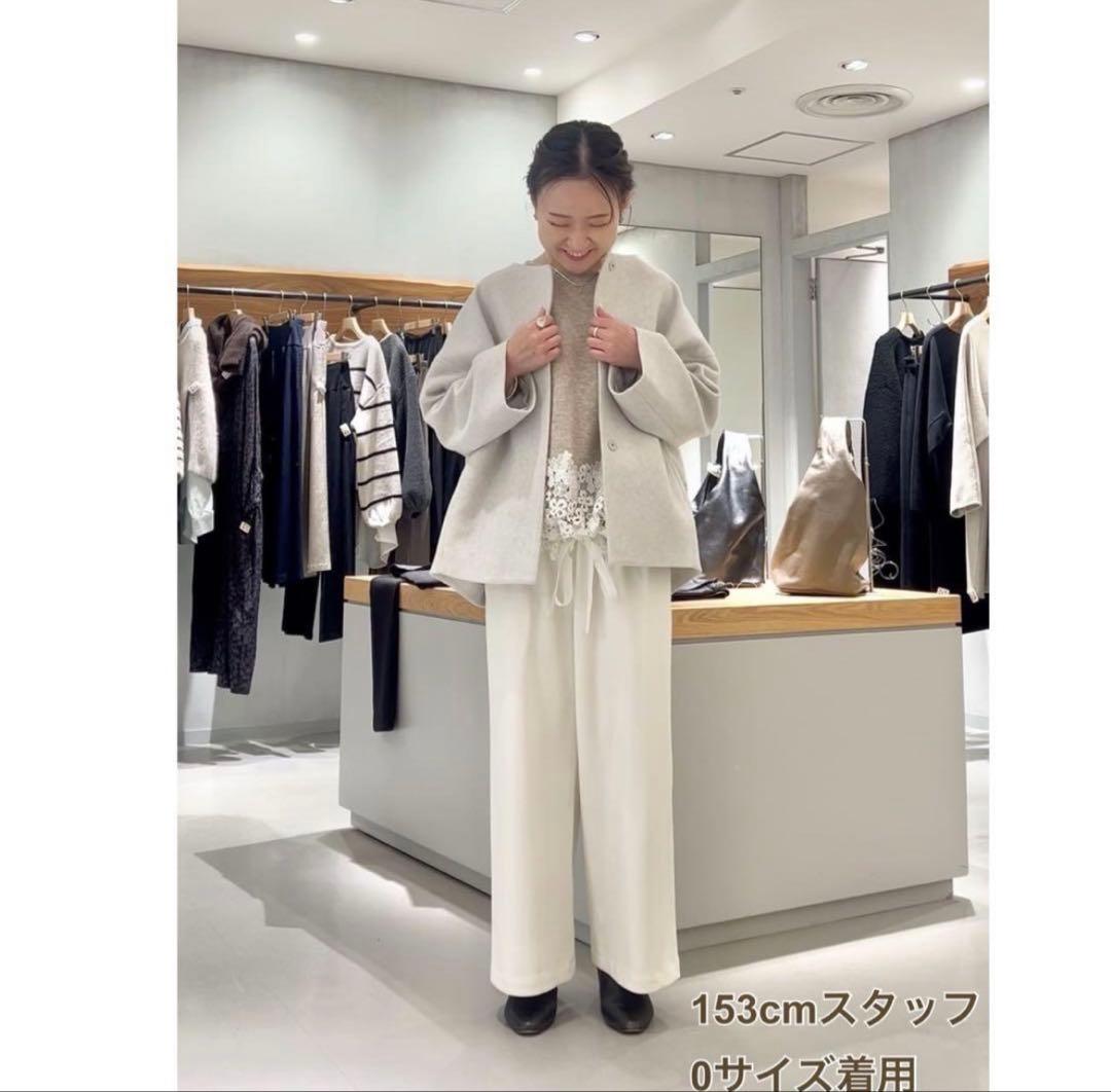 BEARDSLEY ノーカラージャケット グレー