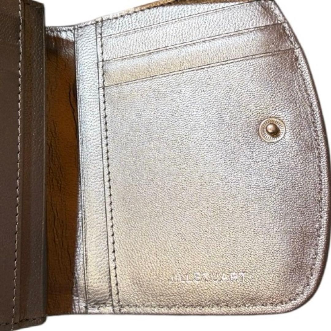 新品　ジルスチュアート がま口 ピンク　革本革 ブレイズ　折財布　二つ折財布