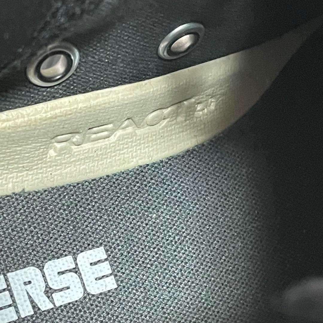 美品　CONVERSE ハイカット 厚底 黒 23.5cm オールブラック