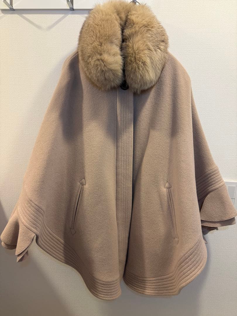 【定価10万→1.2万】ダブスタ　ポンチョ ファー取り外し可能