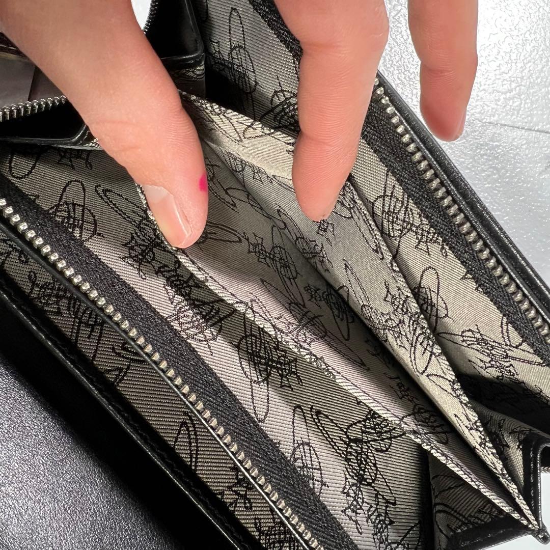 未使用級 Vivienne Westwoodダービーチェック オーブ 長財布