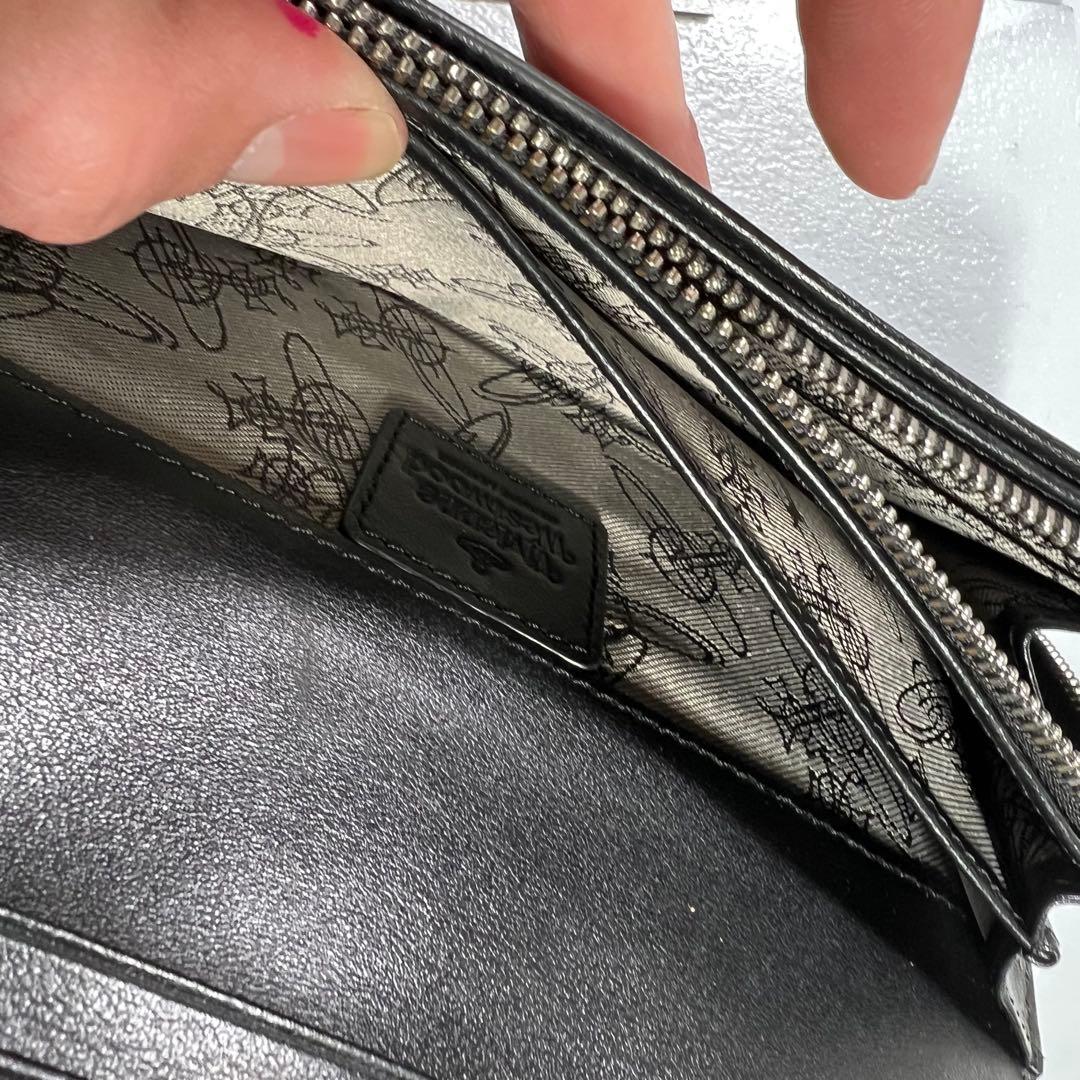 未使用級 Vivienne Westwoodダービーチェック オーブ 長財布