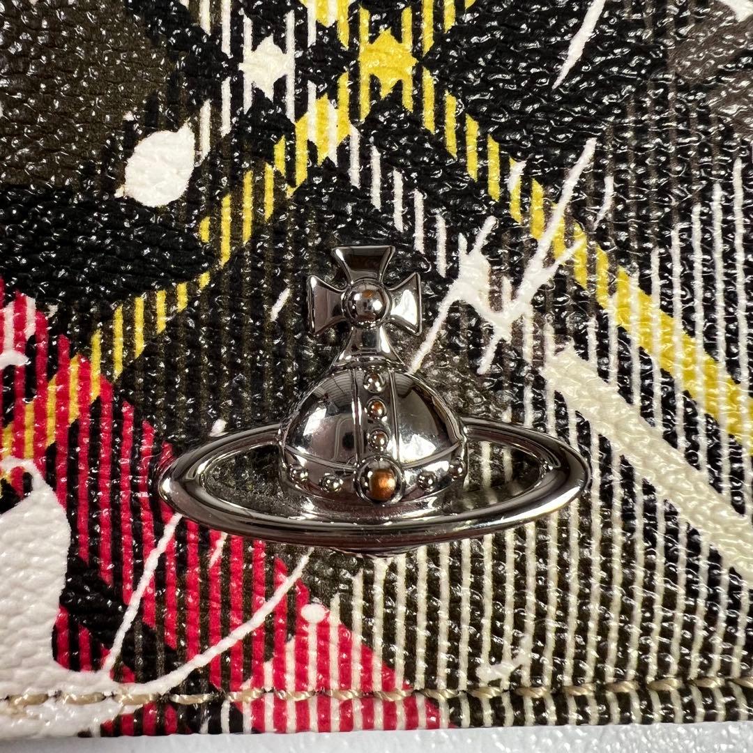 未使用級 Vivienne Westwoodダービーチェック オーブ 長財布