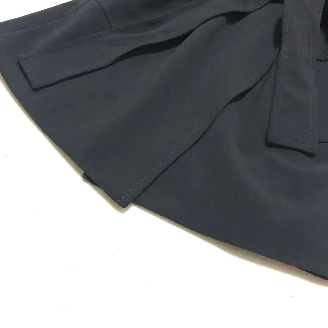 極美品　マックス&コー　ロングコート　ベルテッドコート　黒　42