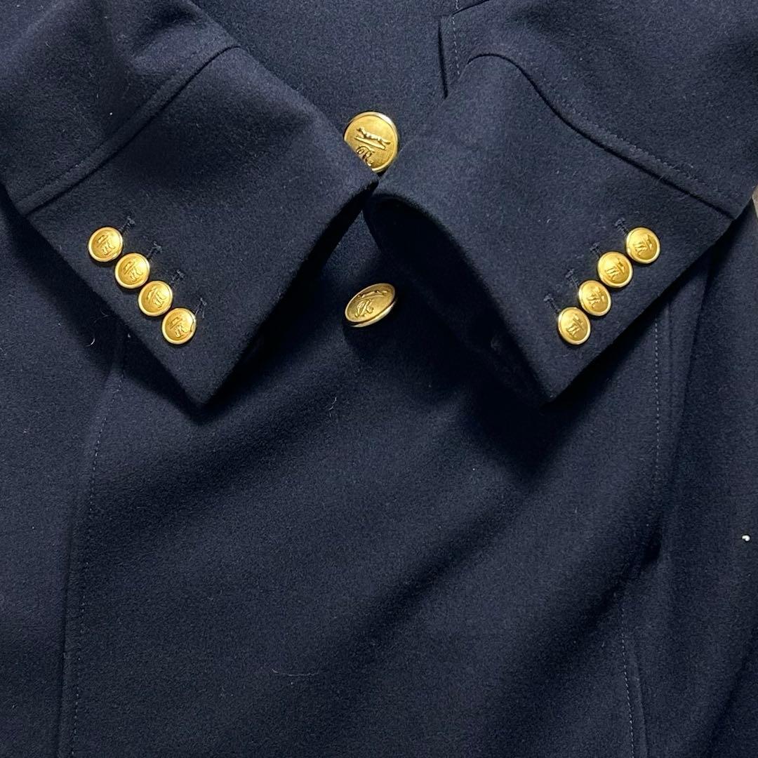 ドゥーズィエムクラス　PAUW ウール　ナポレオンコート　ネイビー　金ボタン
