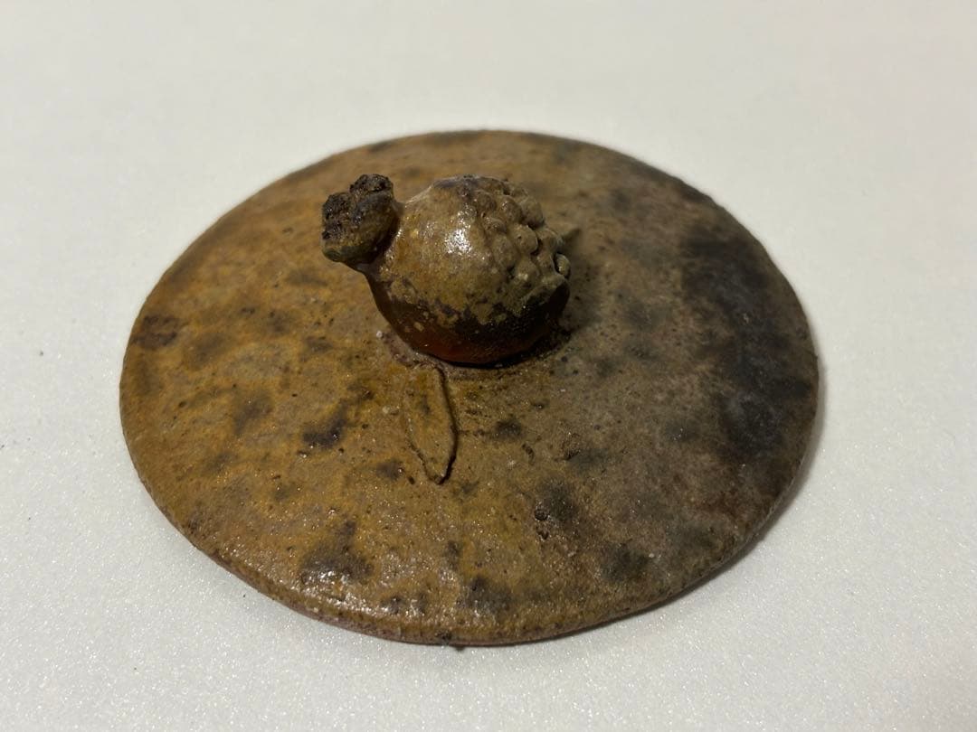 ⑫備前焼 宝瓶 登り窯 ザクロ 柘榴 手びねり 急須