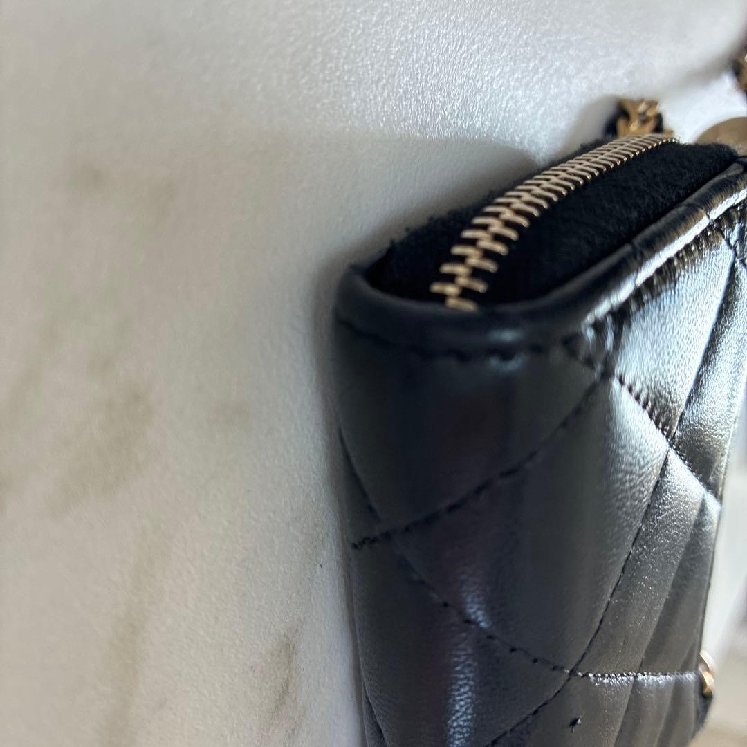 チ*エ様 美品　CHANEL シャネル　ミニミニマトラッセ　チェーンウォレット