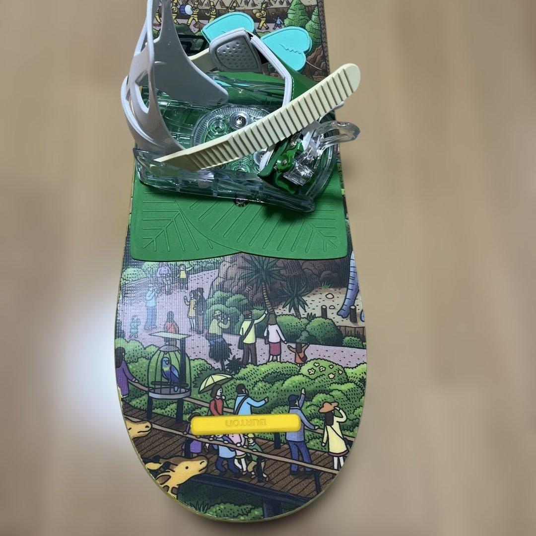 【美品】バートン　キッズ　スノーボード　100センチ　バインディング付き