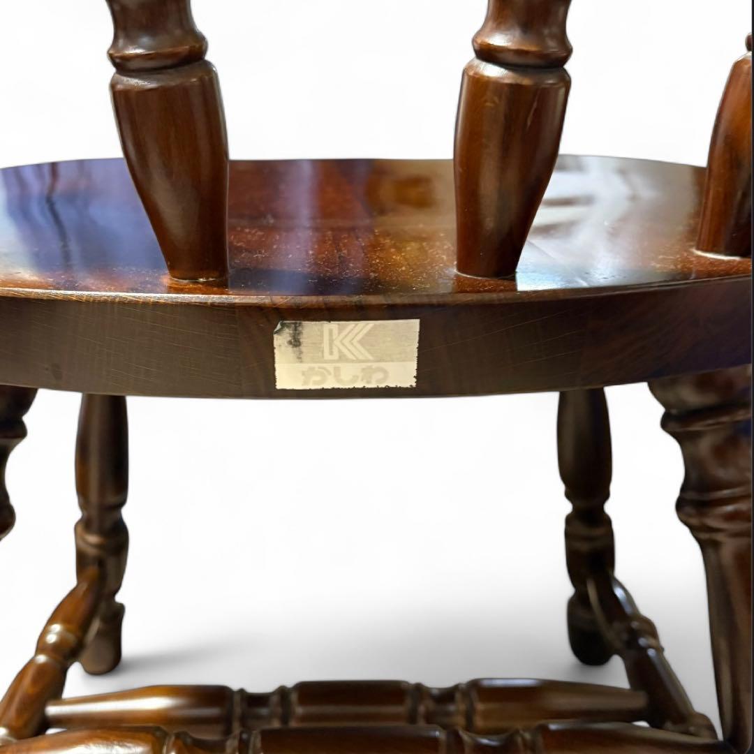 ①【4脚あり】柏木工 KASHIWA ウィンザーチェア　ダイニングチェア