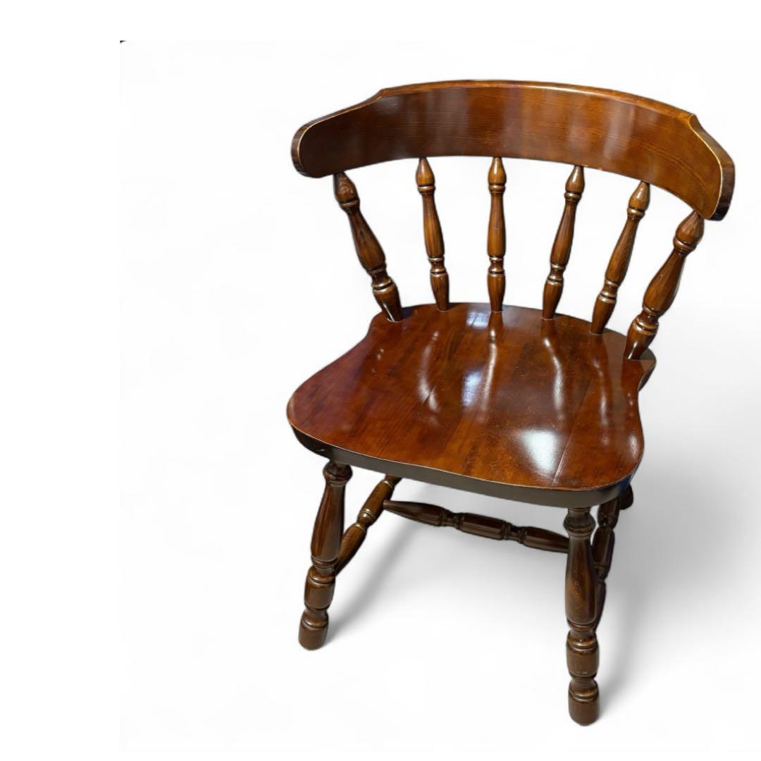 ①【4脚あり】柏木工 KASHIWA ウィンザーチェア　ダイニングチェア