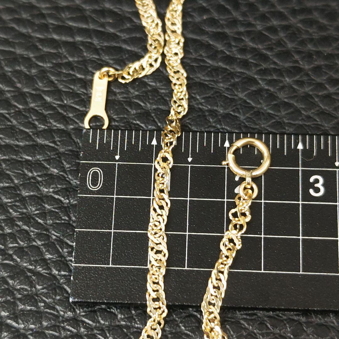 (C013006) K18 YG スクリューチェーン ネックレス ホールマーク
