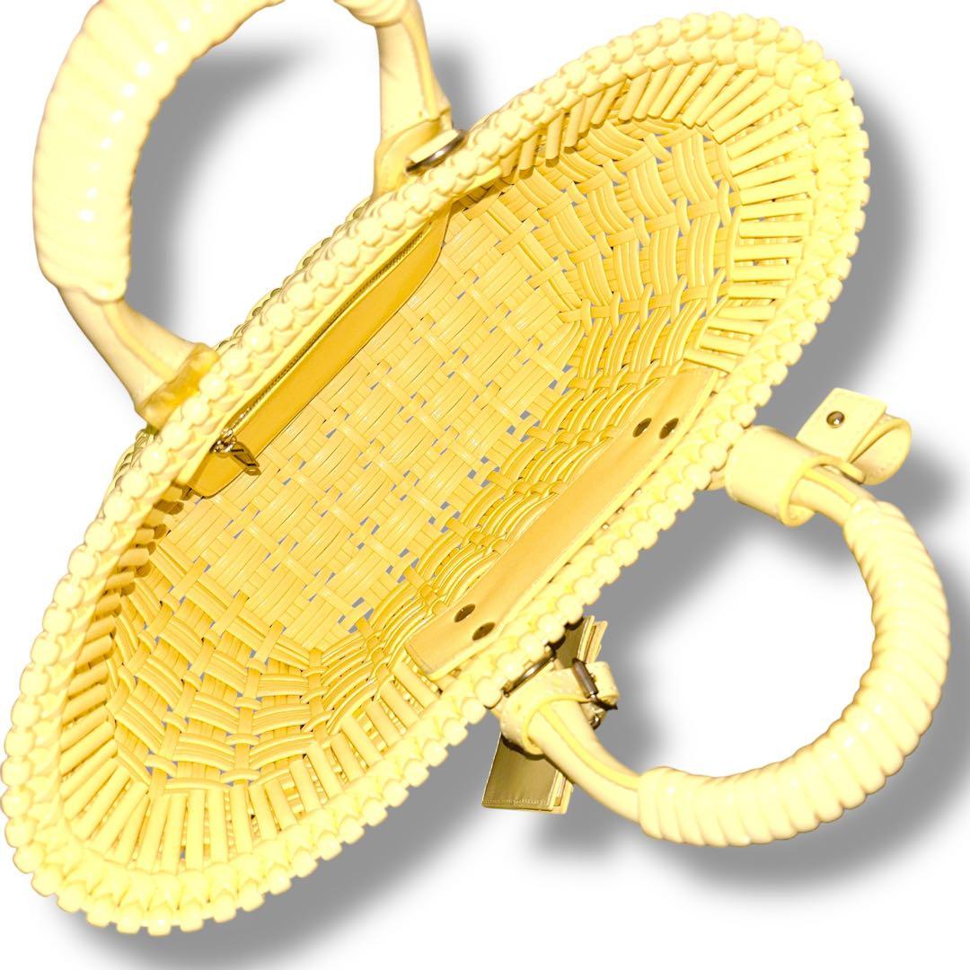 美品 BALENCIAGA バレンシアガ ビストロXS カゴバッグ ハンドバッグ