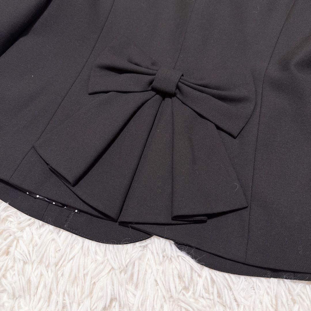 メゾピアノジュニア　後ろリボンジャケット　150cm 黒　極美品　スーツ