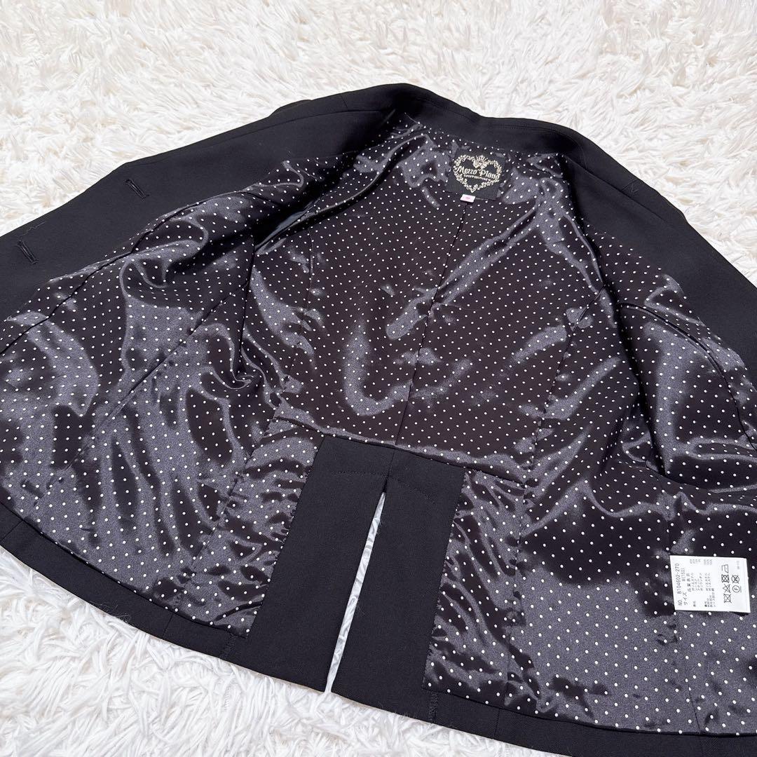 メゾピアノジュニア　後ろリボンジャケット　150cm 黒　極美品　スーツ