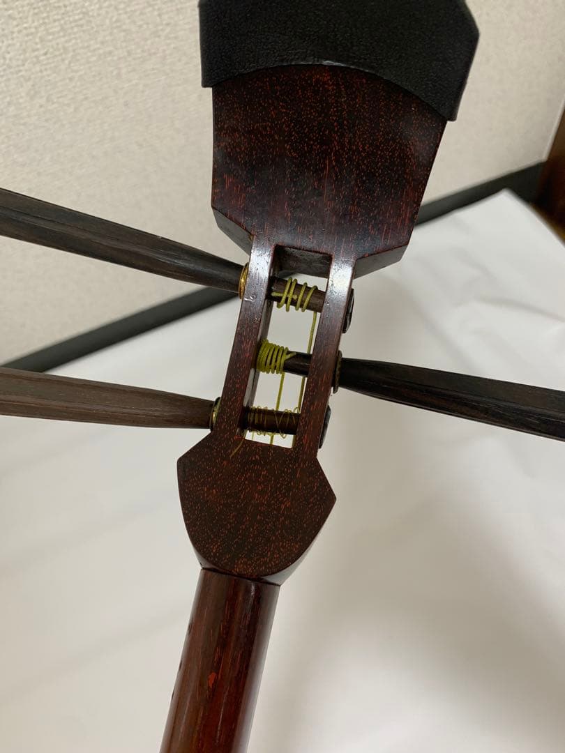 明治9年 細棹 地唄　三味線　ハードケース 撥 駒付き